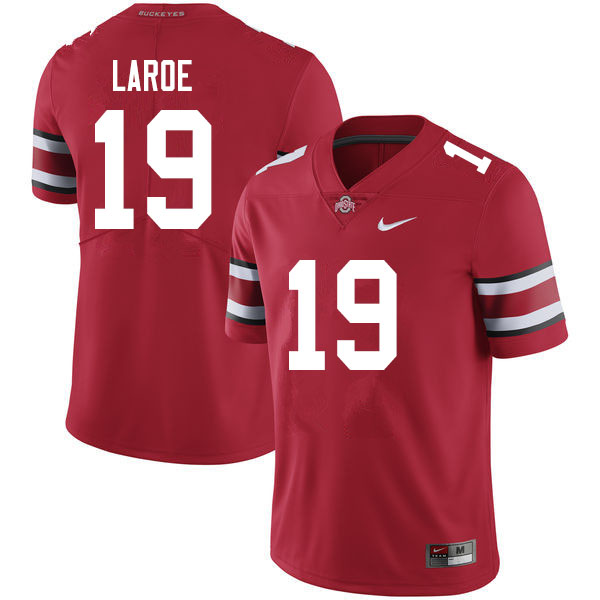 Men #19 Jagger LaRoe Ohio State Buckeyes College Football Jerseys Sale-Scarlet